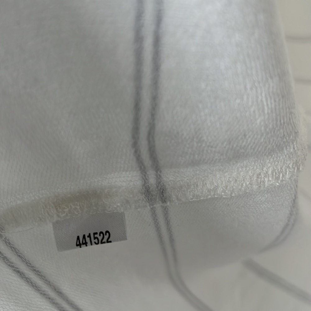 LOFT OUTLET LOUNGE XS Short Sleeve White and Gray striped Shirt. - Picture 11 of 16